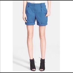Burberry Brit Carlby Linen Blend Shorts Blue
